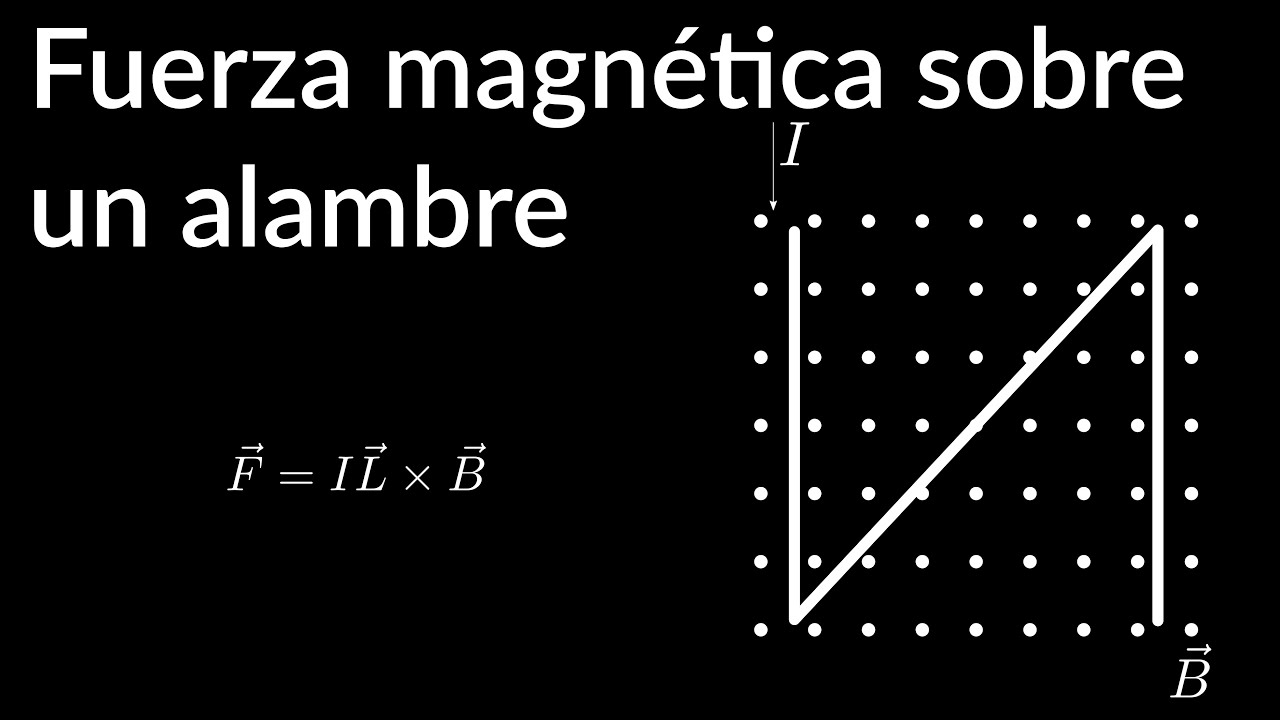 Fuerza magnética resultante sobre un alambre - YouTube