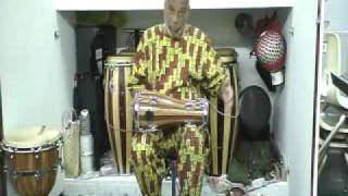 Sango playing Volcano Percussion Bata drums Part one