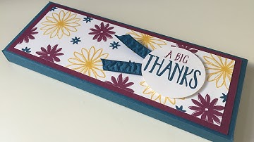 Perfectly Wrapped Fold Flat Gift Box,  Video Tutorial Using Stampin