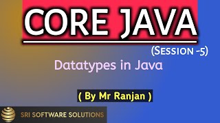 Core Java (session-5) | Java Datatypes  | #corejava  #java #education #training