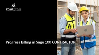 How to Do Progress Billing in Sage 100 Contractor (Step-by-Step Guide)