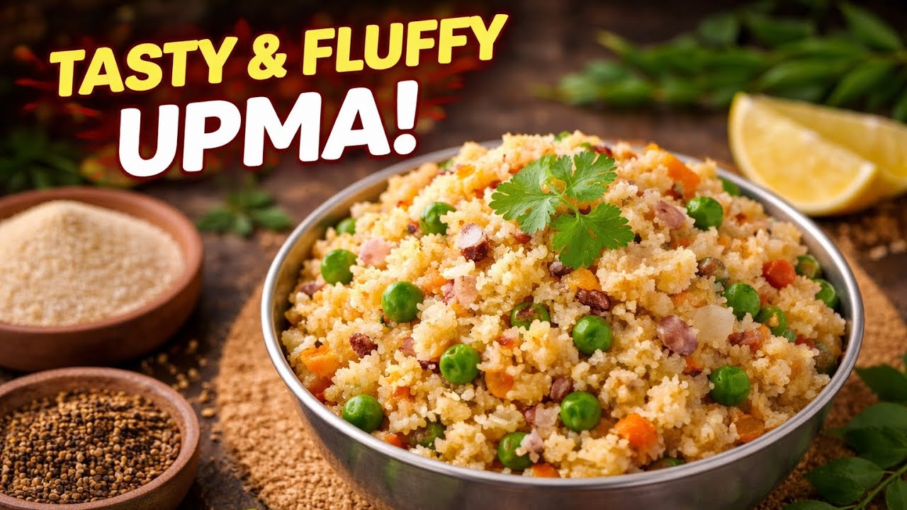 Easy White Upma Recipe | 5 Min Breakfast Recipe | Healthy recipe #explore #trending #viral #cooking 