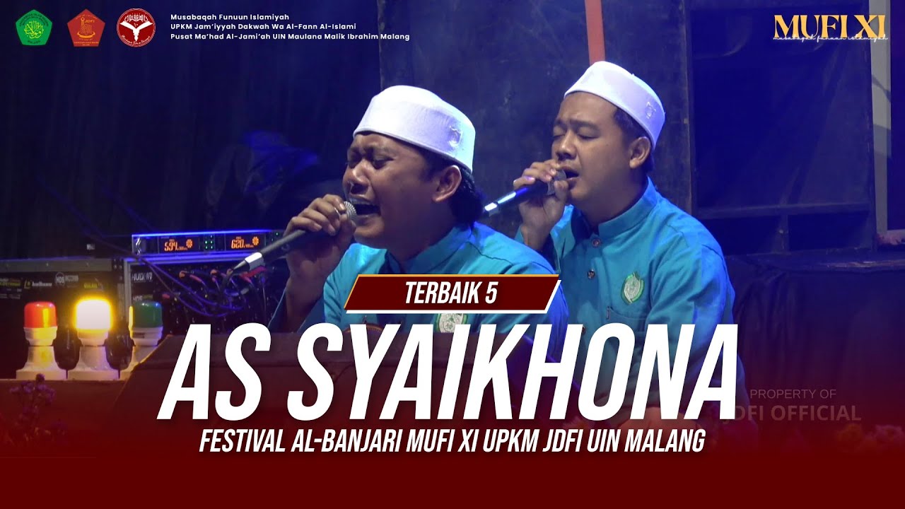 AS SYAIKHONA - Pasuruan | Terbaik 5 Festival Al-Banjari MUFI XI Nasional