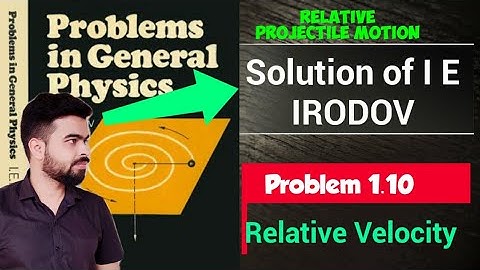 I E Irodov problem 1.10 I Irodov 1.10 l Irodov solutions I Relative Velocity I Projectile motion