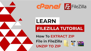 How To Extract Zip File in Filezilla | Unzip Files on Filezilla |  Filezilla Tutorial