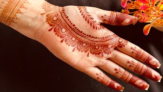 Easy mehendi design | Mehendi for simple occasion | #mehndi #hennadesign #video #shortvideo