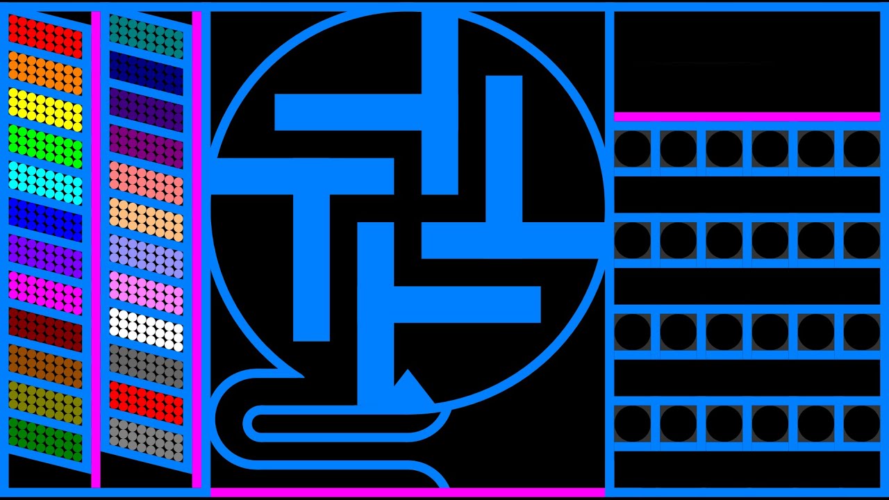 Integration Marble (Ring, Worm) Race in Algodoo