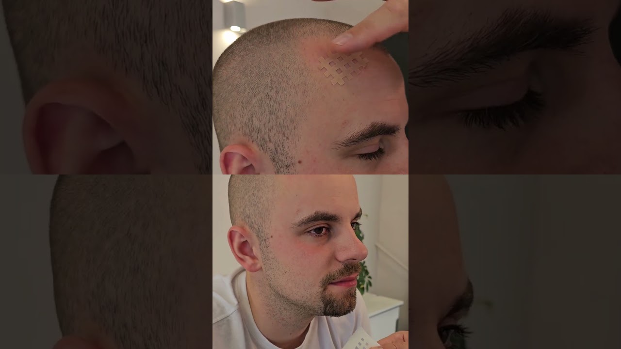 Gitterpflaster bei Kopfnarben 