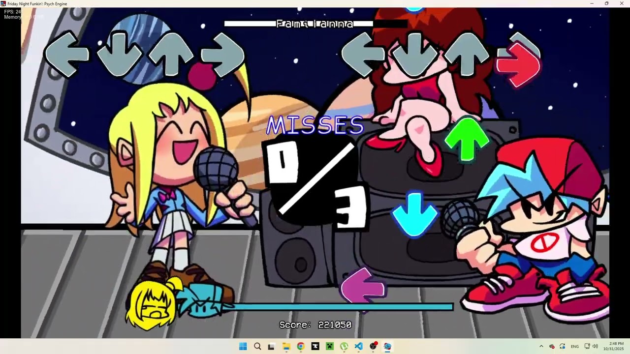FNF In The Galaxy 3.0 Psych Port (Source code) | Test Footage