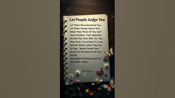 Let People Judge You | #motivation  #shorts #quotes #psychology #life