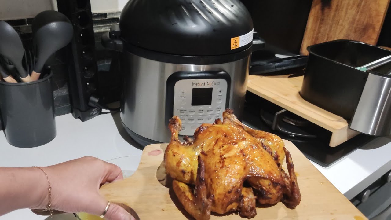 recette poulet rôti dans la machine lnstant pot air fryer🍷 