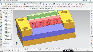 Pen cap mold design NX CAD.#facts #viral #3dmodeling #delcam #nxcad #catia #autocad