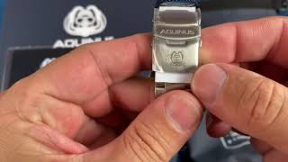 Review Of The Aquinus Hydrautica ASSQR7BSB002 Dive Watch Received From Watch Gang Black Subscription