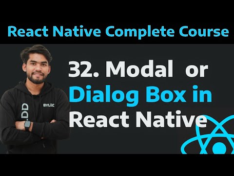 [32] Dialog Box in React Native| Modal in React Native| React Native Tutorials Part - 32