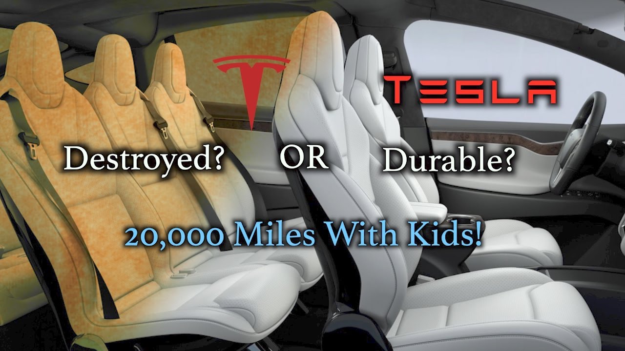 3 000 miles. Tesla White Seats.