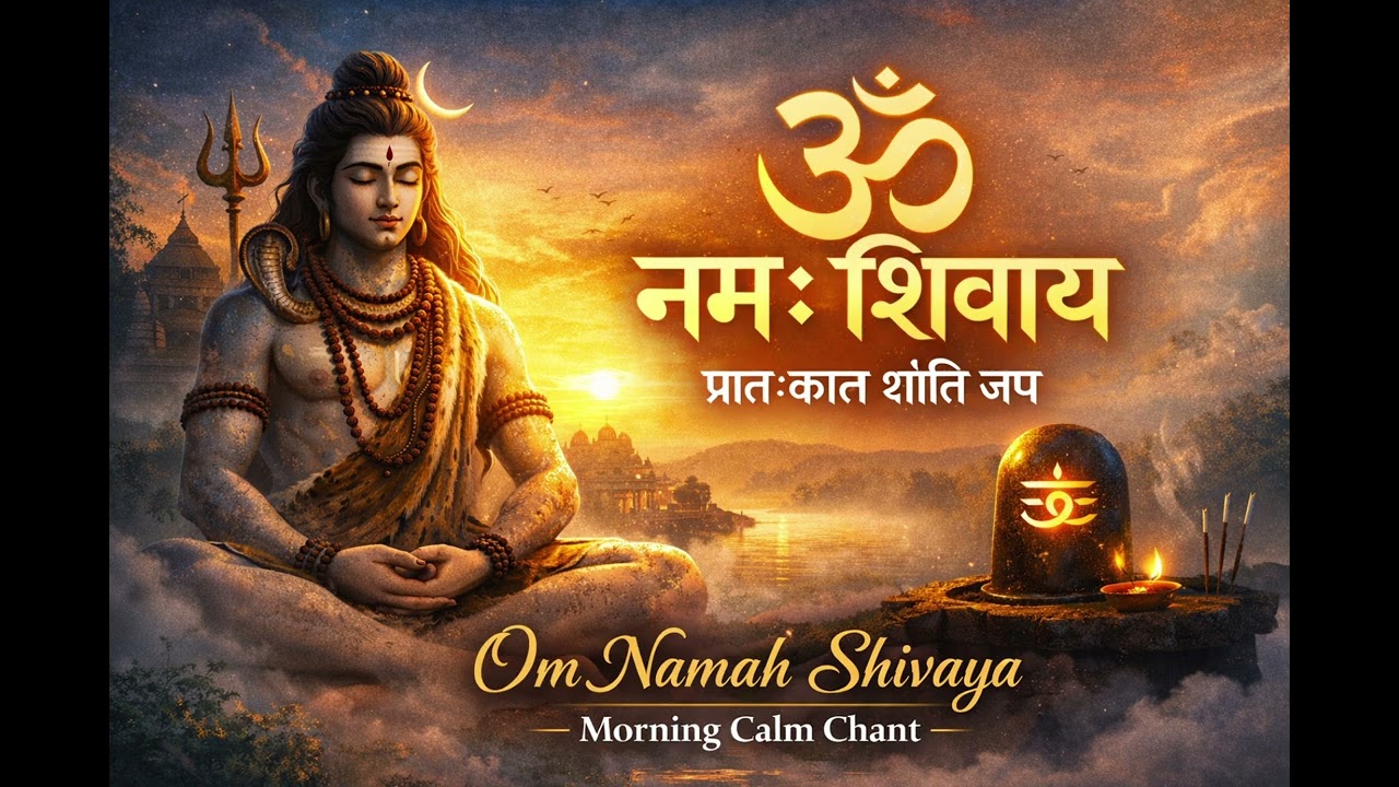 ॐ नमः शिवाय ॐ नमः शिवाय। जप Om Nam Shivaya Continuous jap  | #harharmahadev #mahakal #mahadev