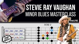 SRV's 12 Bars of MINOR BLUES Magic! (Tin Pan Alley, Montreux ’85) Guitar Lesson  Stevie Ray Vaughan