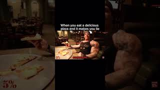 Pizza Was Awesome shorts richpiana food gymtok gymmemes pizza pizzatime cavemode fyp
