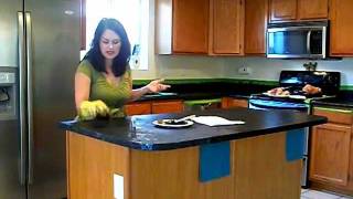 Step 3. Giani Painted Granite: Creating Absolute Black Granite Effect