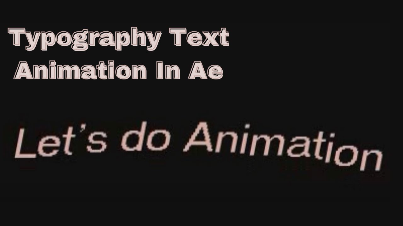 Typography(wavy)Text Animation(2d) in After effects - YouTube