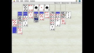Apple Macintosh Longplay - King of Solitaire - Forty Thieves - Number Ten screenshot 4