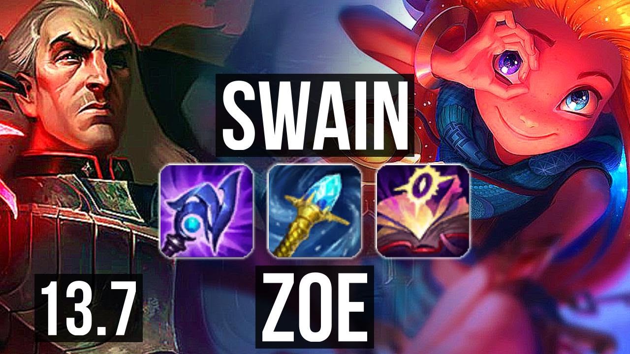 SWAIN vs ZOE (MID) | 8/1/18, 69% winrate | KR Master | 13.7