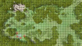 Animated Battlemap - Forest Camp 1 (Day) - 34x19 Grid