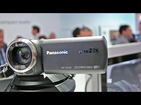 CES 2014 | Panasonic HC-V550 Full HD Camcorder | WiFi & NFC | HC-V550K | SmartReview.com