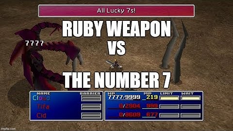 Cloud Solo Ruby Weapon - Lucky 7s Strat - Final Fantasy VII