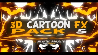 3D Cartoon FX Pack 5 (CINEMA 4D Template)