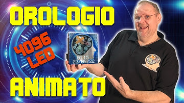 SH130 - Orologio Animato con matrice 64x64 LED RGB