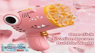 40 Holes Dinosaur Bubble Gun Handheld Fully Automatic Bubble Machine Without Battery screenshot 1