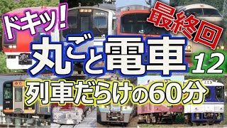 【最終回】ドキッ!丸ごと電車 列車だらけの60分 12時間目 ～ながら見鉄道動画(BGV)～ (60 minutes train video Part.12)
