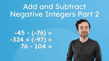 Add and Subtract Negative Integers Part 2 - Prealgebra 1 for Kids and Teens!