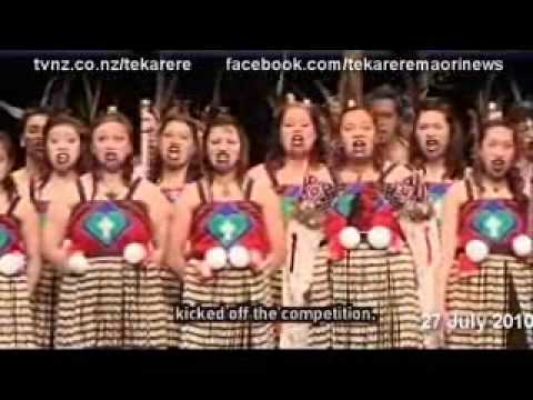 National secondary schools kapa haka championships Rotorua 2010 Te Karere TVNZ English 27 Jul 2010.wmv