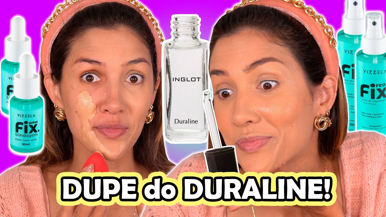 FINALMENTE uma MAKE BLINDADA NACIONAL, DILUIDOR, FIXADOR, PÓ e BRUMA | DUPE do DURALINE e mais