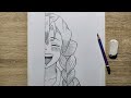 How To Draw Mitsuri Kanroji Step By Step Anime Drawing Half Face Demon Slayer 