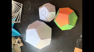 : How to make an Origami Dodecahedron.