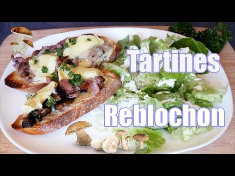 Tartines aux champignons reblochon 🧀