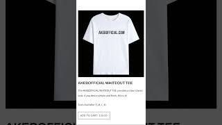 The AKEBOFFICIAL WHITEOUT TEE provides a smooth classic look for the upcoming summer ☀️.