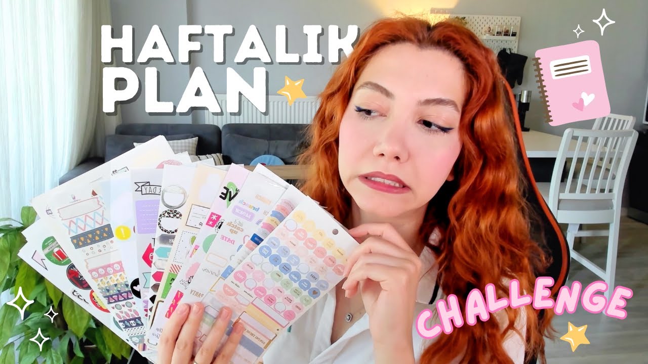 Sevmediğim Stickerlarla Haftalık Plan