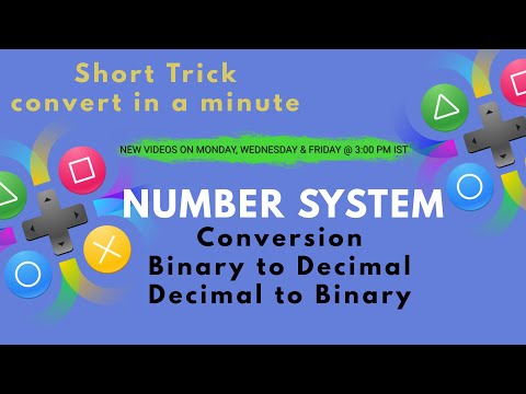 Short Trick to convert binary to decimal and vice versa @barreqon learning