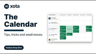 The Calendar in Depth — Pulse, Travel Time, Unassigned, Filters