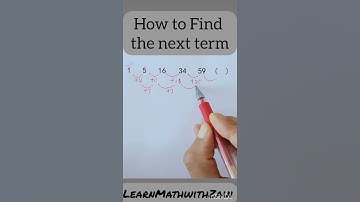 How to find the next term in this sequence | Learn Math with Zain | Shorts