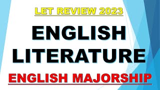 ENGLISH LITERATURE - ENGLISH MAJORSHIP -  LET REVIEW 2023 screenshot 4
