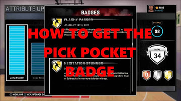 How to get the pick pocket badge in 2k16
