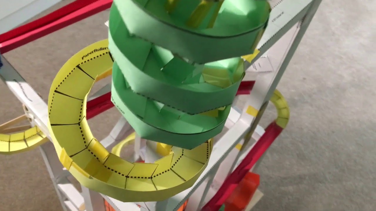 Printable Paper Roller Coaster Loop Template - prntbl ...
