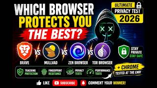 Brave vs Mullvad vs Zen vs Tor Browser | Ultimate Privacy Test 2026