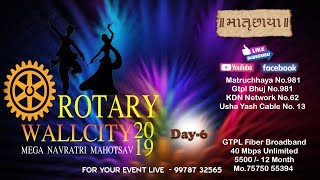 Navratri  Bhuj   Rotary Wallcity  04 Oct2019 day6
