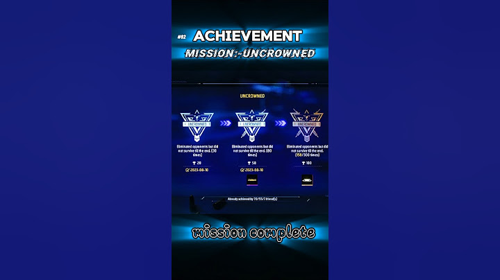 UNCROWNED [ACHIEVEMENT] MISSION COMPLETE ✅|FREE FIRE MAX|#freefire #short #82 #ankitofficial